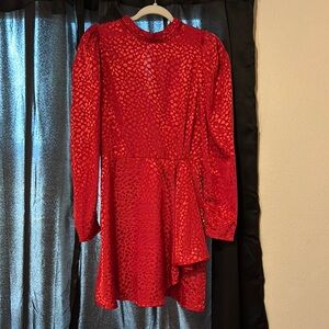 ASOS Red Heart Patterned Kids Dress